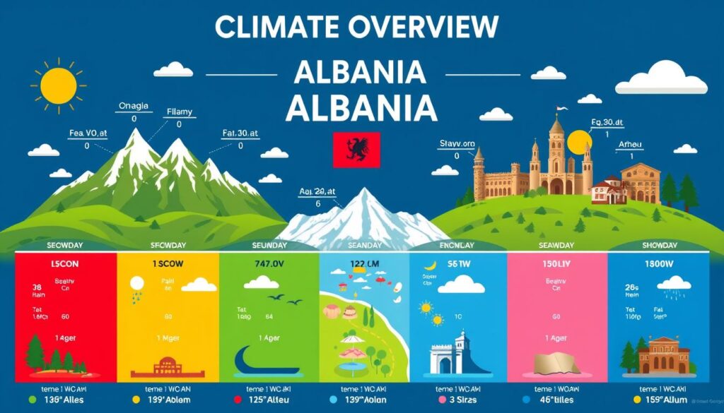 Albanien Reisezeiten Klimaübersicht