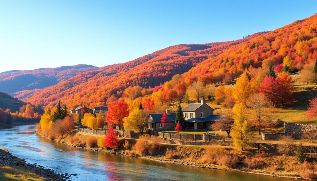 Herbstlandschaft in Albanien