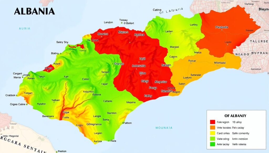 Sicherheitsregionen in Albanien