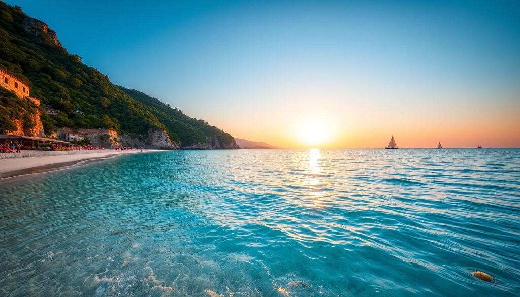 Strand in Albanien Meer