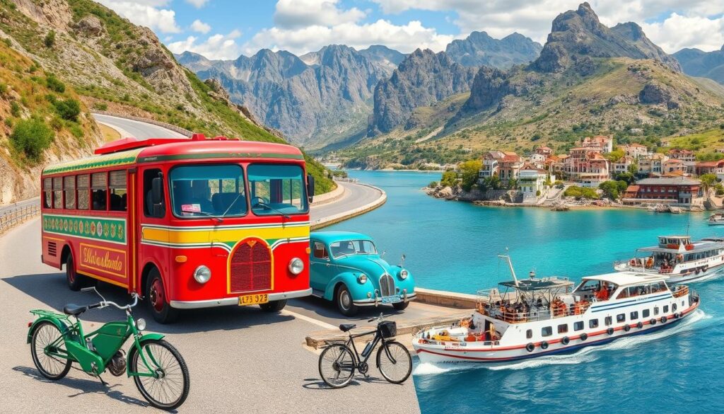 Transportmöglichkeiten in Albanien