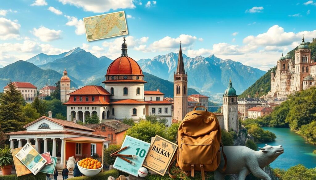 Budgetplanung Balkan-Rundreise
