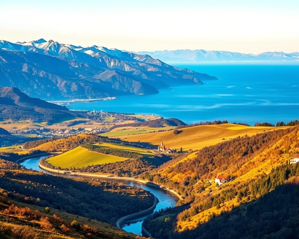 Bulgarische Landschaft im Balkan