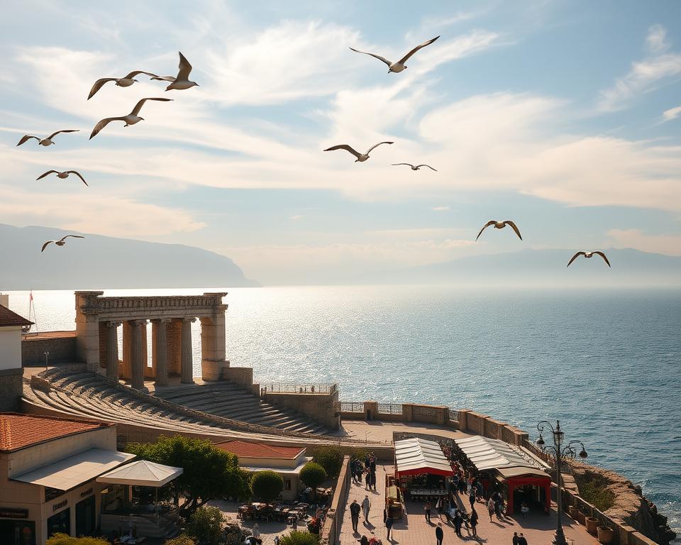 Durrës Amphitheater und Strandpromenade