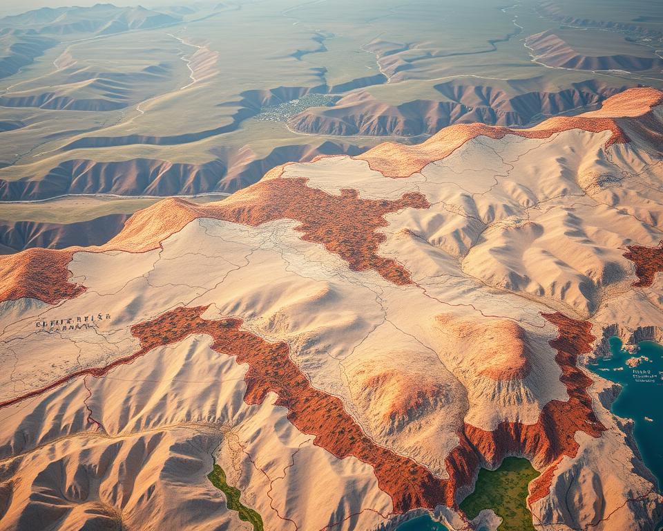 Ethnische Landkarte politische Grenzen