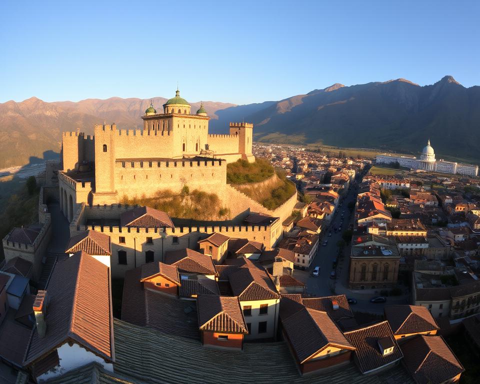 Festung Gjirokastra Panorama