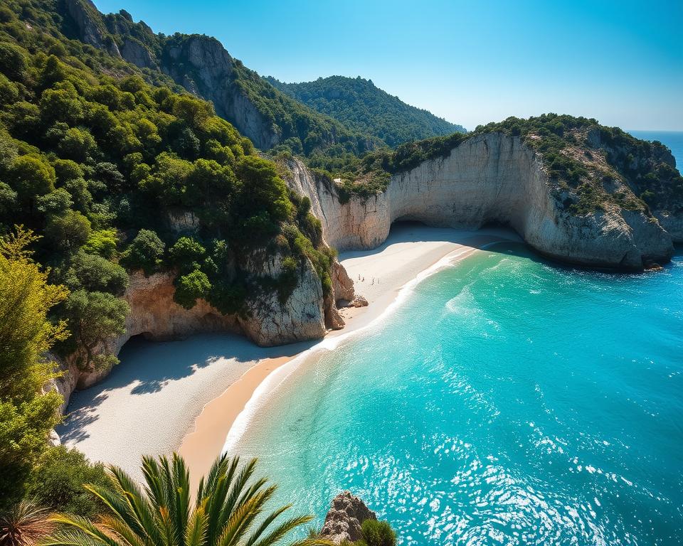 Gjipe Beach versteckte Strände Albanien