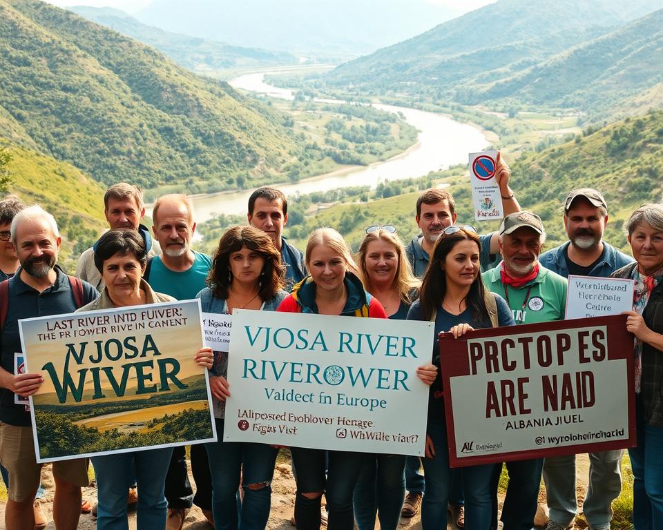 Vjosa Naturschutz Aktivisten