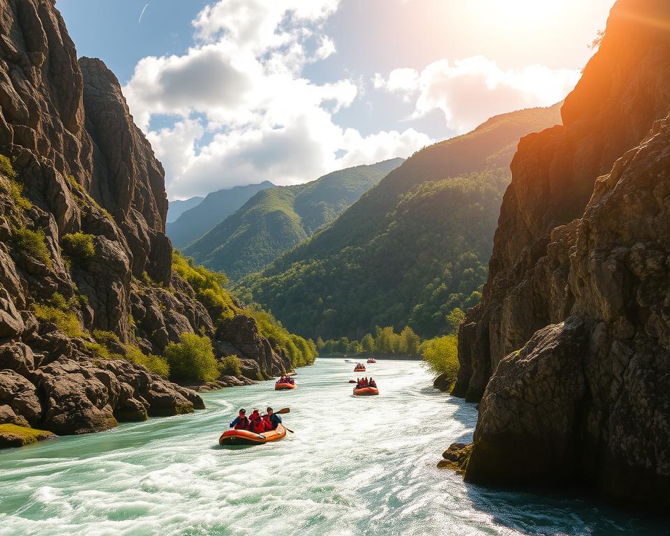 Vjosa Outdoor-Abenteuer Rafting