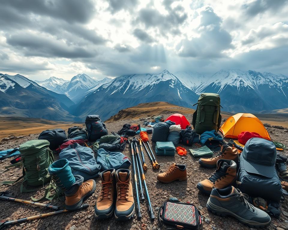 Wanderausrüstung für Albanien Trekking