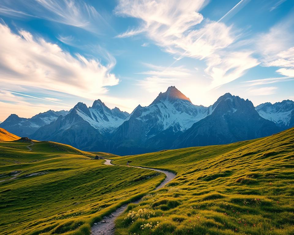 Wandern Albanische Alpen Landschaft