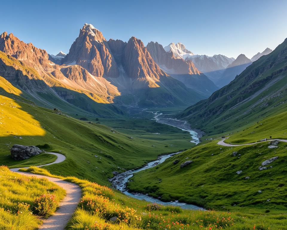 Wandern Theth Berglandschaft