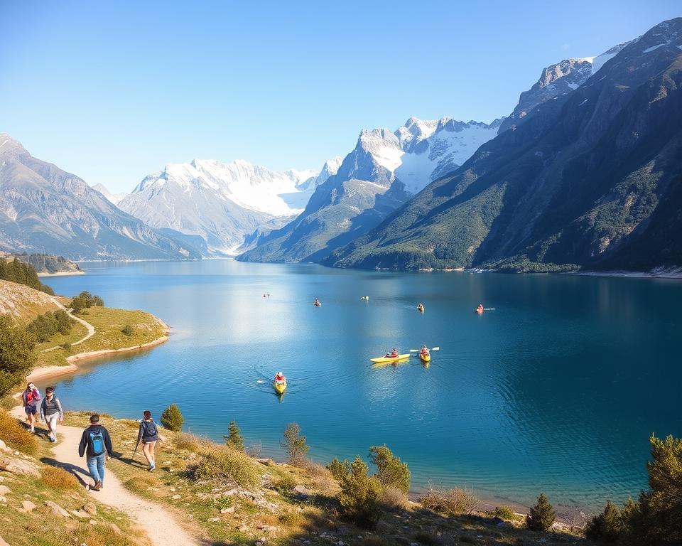 Wandern am Koman See Aktivitäten