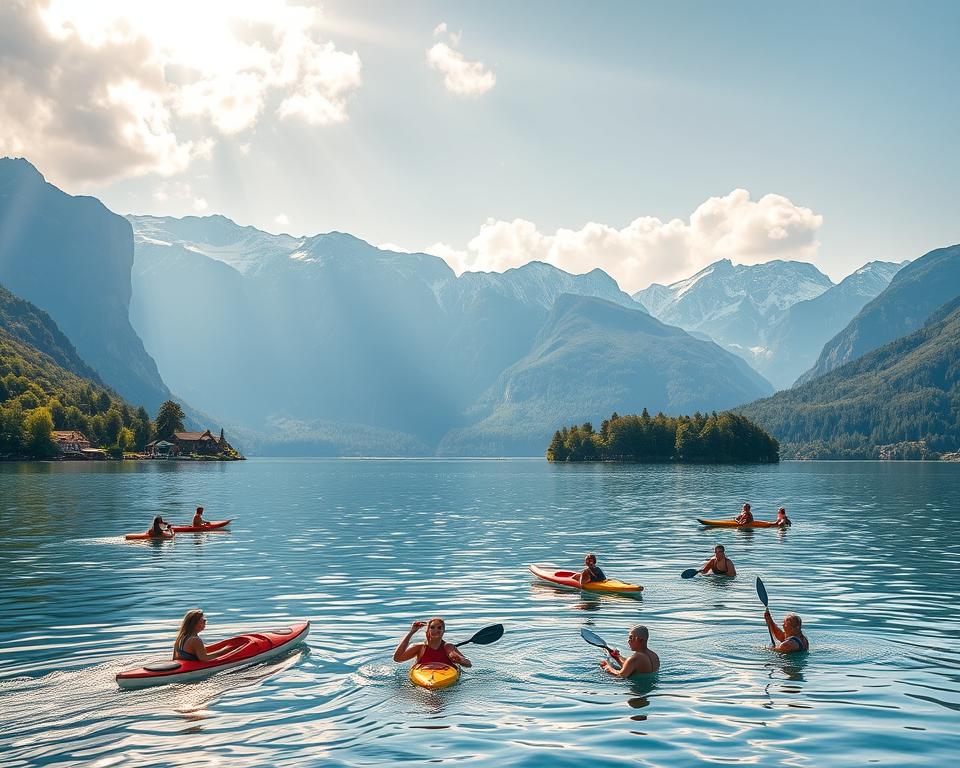 Wassersport am See Montenegro