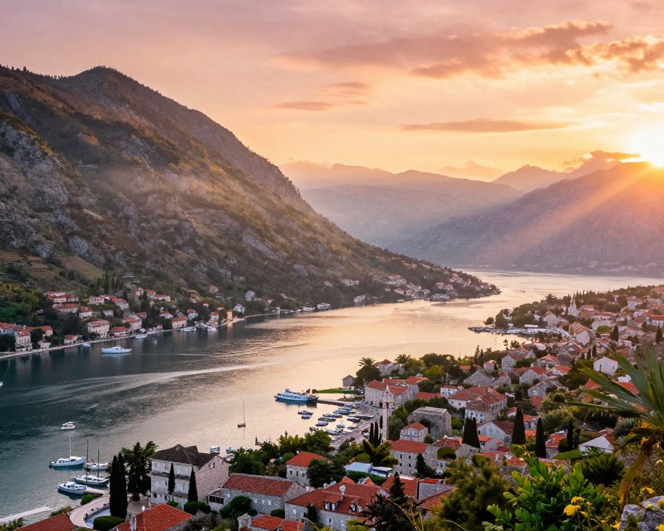 Aussicht auf die Bucht von Kotor