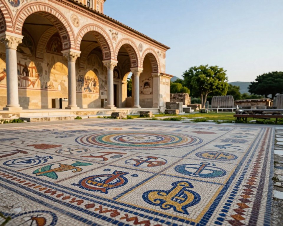 Baptisterium Butrint und seine Mosaike Baptisterium Butrint und seine Mosaike