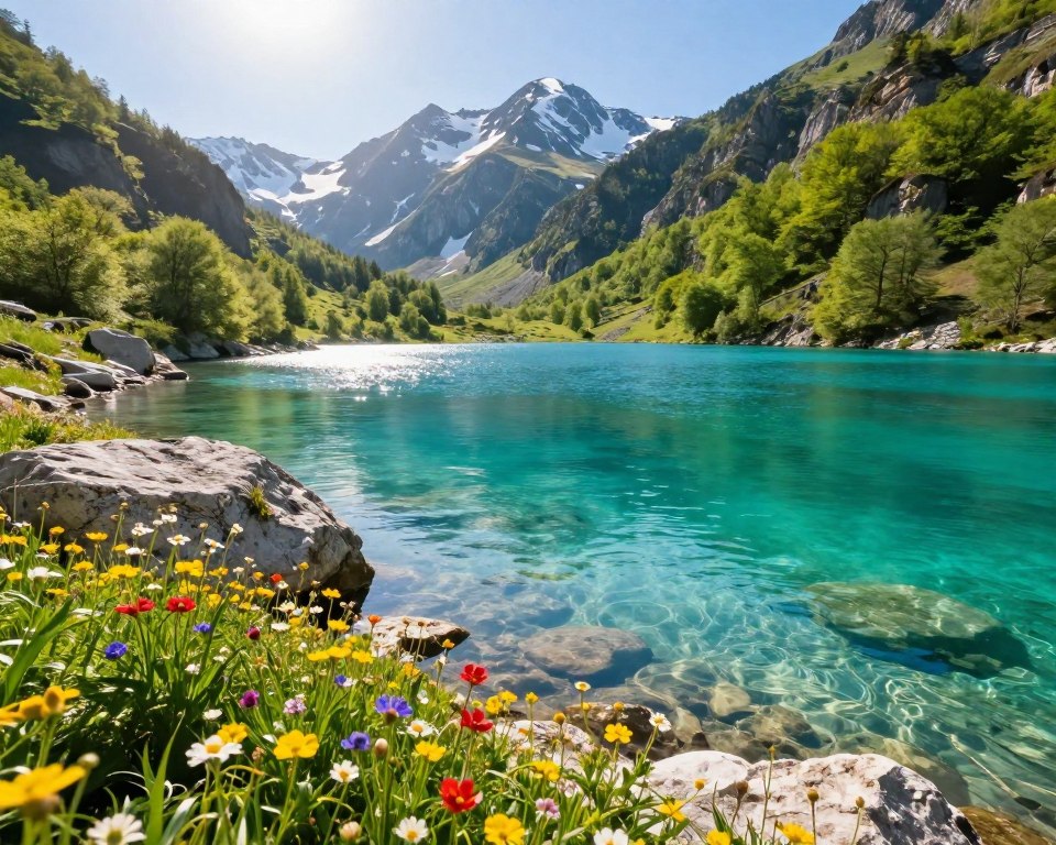 Blaues Auge Theth und türkisblaues Wasser