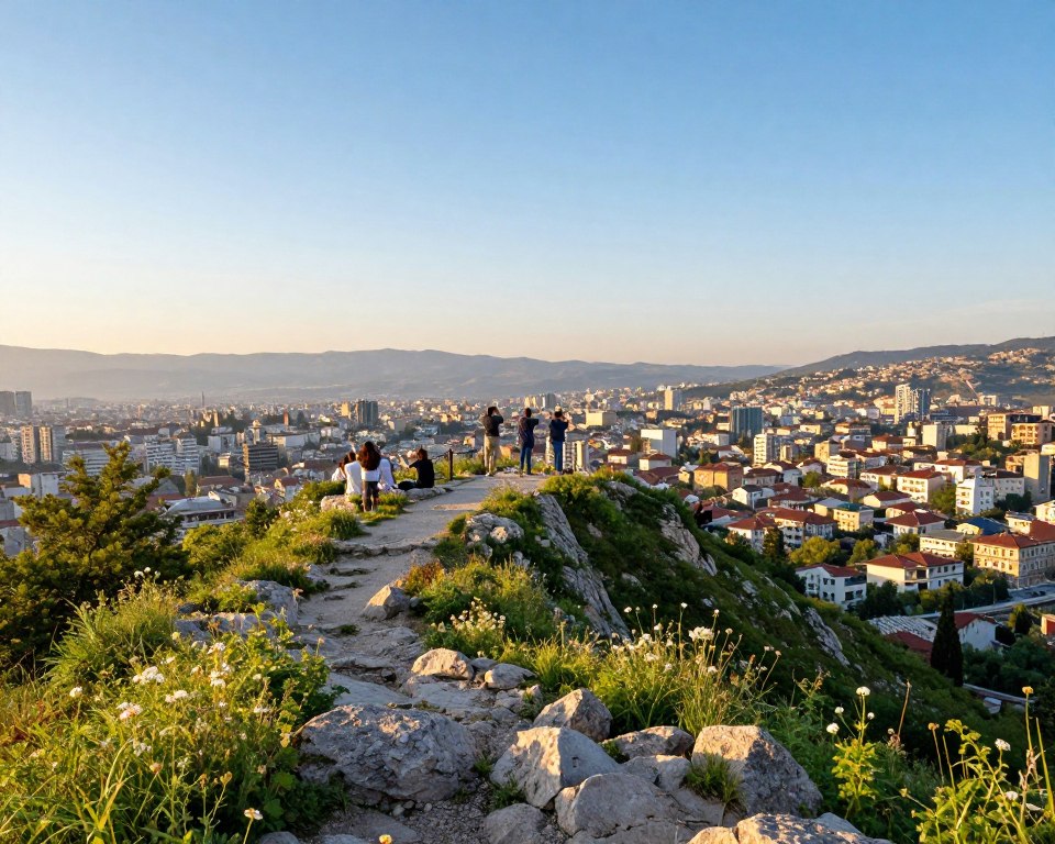 Dajti Aussichtspunkte mit Blick auf Tirana