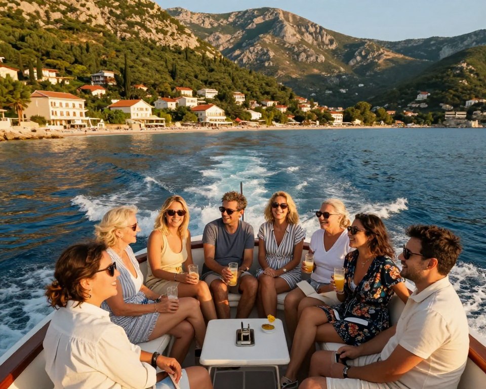 Gemeinsame Bootstour vor der Küste von Saranda