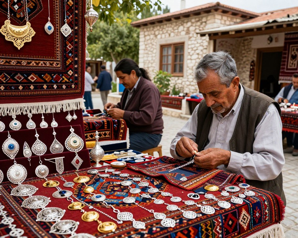 Kunsthandwerk Albanien mit Filigranschmuck und Teppichen Kunsthandwerk Albanien mit Filigranschmuck und Teppichen