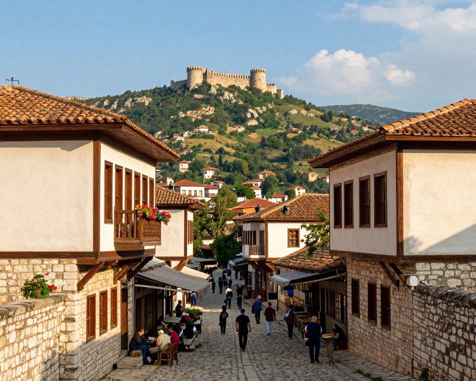 Osmanische Altstadt von UNESCO Gjirokastra Osmanische Altstadt von UNESCO Gjirokastra