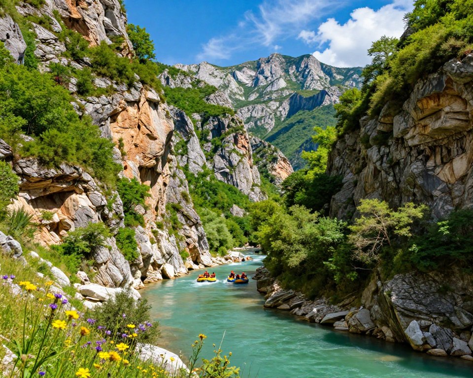 Osum-Canyon Lage nahe Çorovodë Osum-Canyon Lage nahe Çorovodë