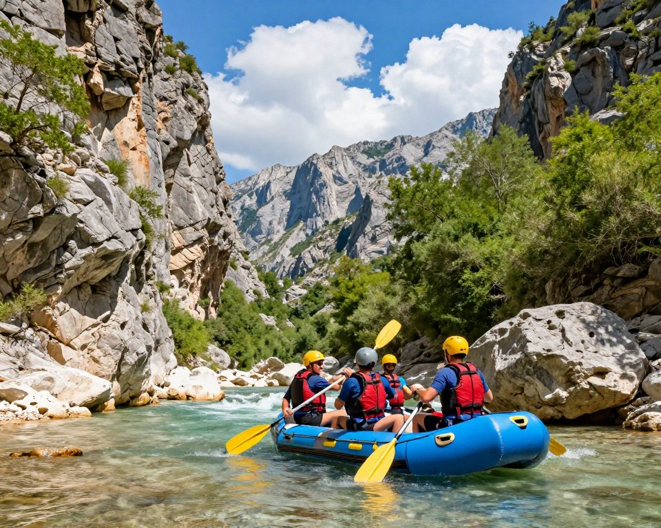 Osum-Canyon für Anfänger beim Rafting Osum-Canyon für Anfänger beim Rafting