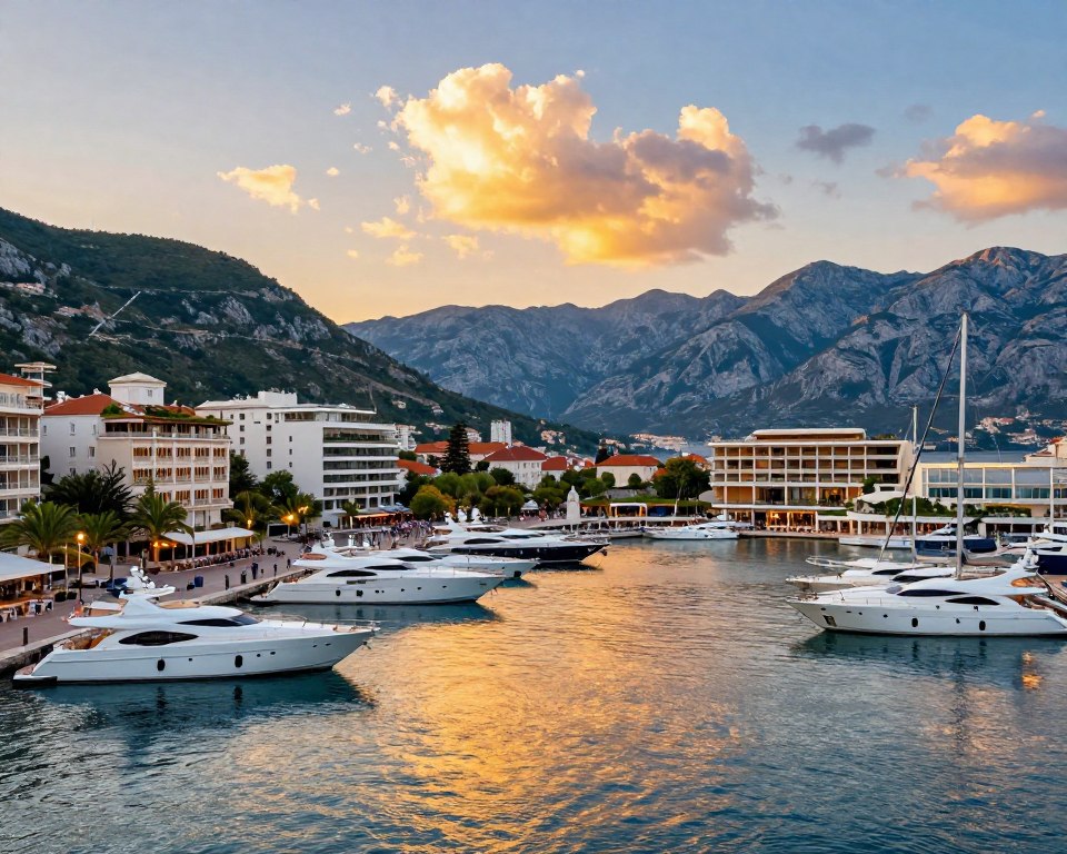 Porto Montenegro an der Bucht von Tivat