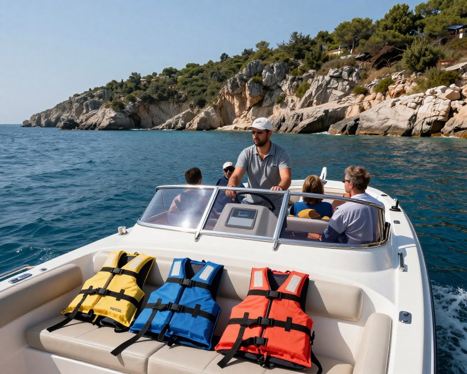 Speedboot Sicherheit bei einer Bootstour nach Karaburun Speedboot Sicherheit bei einer Bootstour nach Karaburun
