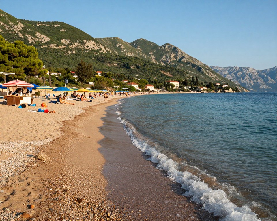 Velika Plaža an Montenegros Adriaküste