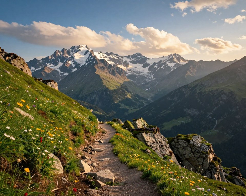Wanderweg über den Valbona-Pass zwischen Valbona und Theth